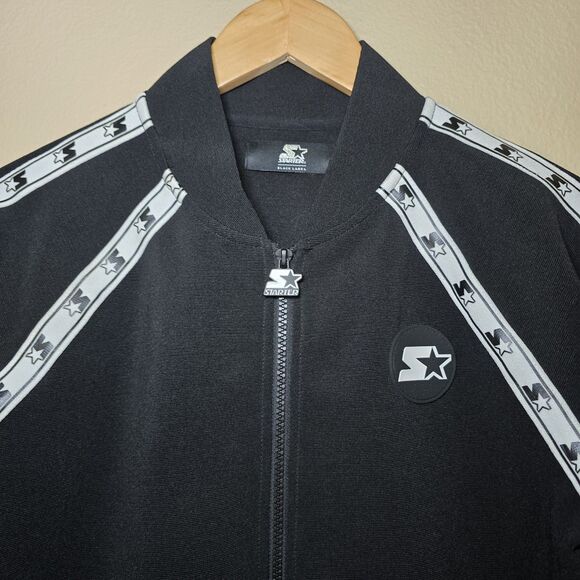 Starter Black Label Women’s Full-Zip Track Jacket Size Small Red White Black - Picture 3 of 9